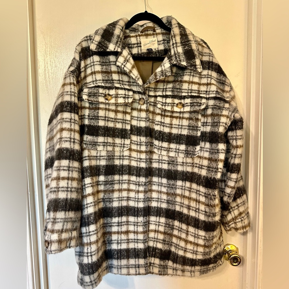 Universal Thread Oversize Wool Plaid Shacket. Ver… - image 1